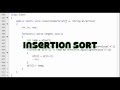 Insertion Sort Java Tutorial (Sample Code)