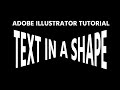 How To Create a Shape with Text | Adobe Illustrator Tutorial