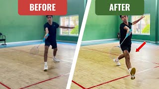 Fast footwork tip 💡#badminton