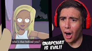Reacting To Scary Animations Of Disturbing Snapchats People Have Gotten (No Sleep Tonight)