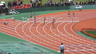 2015南九州高校総体　女子400mH　中釜・浦村　ワンツー