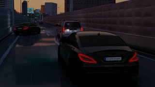 ХАСАН НА БАНАНЕ🖤🖤 | Mercedes-Benz CLS63 AMG | Asseto Corsa | Night Drive