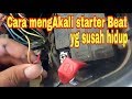 Cara Memperbaiki Motor Beat Susah Distarter (jumper relay starter)