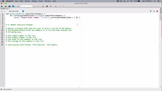 7.4. (Part 1) Number Analysis Program - Python
