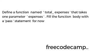 Learn Lambda Functions by Building an Expense Tracker | Python Beta Cert | Step 10