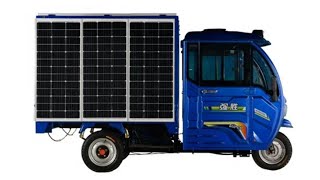 Solar Electric Tuktuk's Cargo e Auto Cargo Loader Eco Friendly Three Wheel Tricycle Multi Function