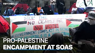 Pro-Palestine encampment begins at SOAS University of London