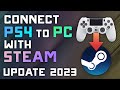 How to Connect your PS4 Controller to STEAM on PC - 2023 Steam Desktop Update