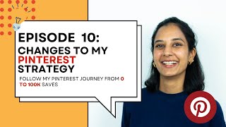 Week 10 -  Changes to my Pinterest Strategy