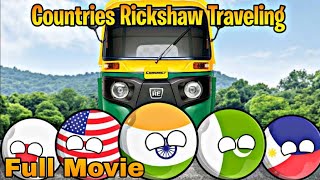 Countries Rickshaw Traveling😂[Funny And Interesting]🚗😂[Full Movie] #countryballs #worldprovinces