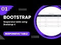 Responsive table using Bootstrap 4