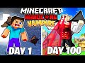 I Survived 100 Days as a VAMPIRE in HARDCORE Minecraft!