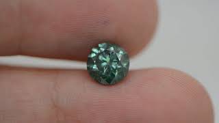 Round Shape 1.66 Carat Fancy Vivid Green SI3 Natural Loose Diamond