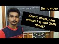 How to Check Neet Answer key and OMR Sheet | Demo video | Tamil | B.V.Rohith #neet