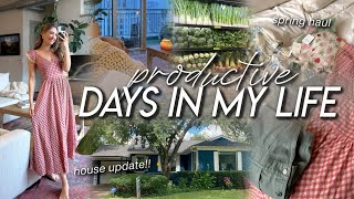 DAYS IN MY LIFE | house buying update (!!), spring try-on haul, faith chats, back into a routine!