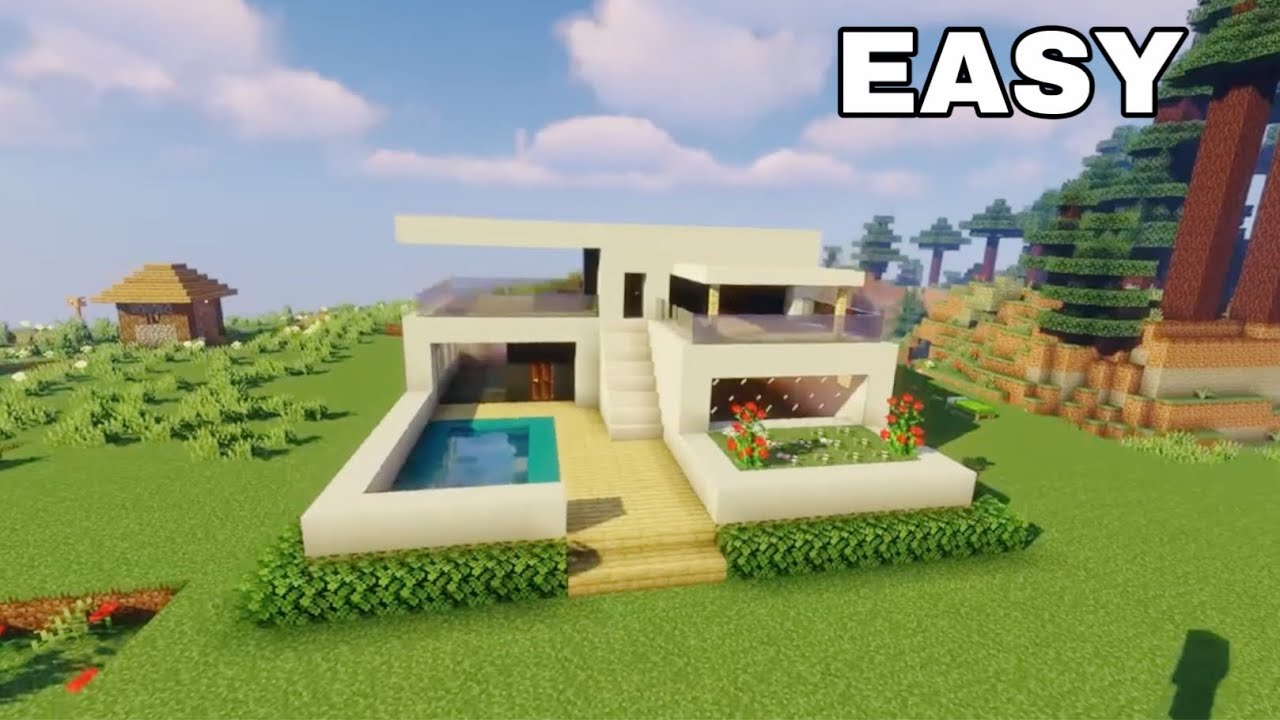 Minecraft Modern House Tutorial Youtube