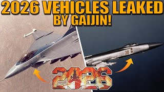 GAIJIN just LEAKED A LOT of vehicles coming in 2026! Su-15TM? F-16XL? HUMMEL & MORE! - War Thunder