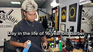 Day in the life of a 16 year old barber