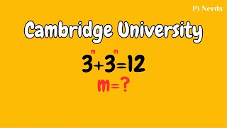 Cambridge Entrance Exam Question | Math Olympiad | Mathematics | Maths | Pi Nerds