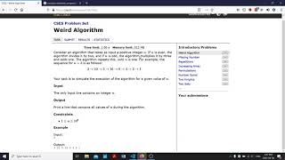 CSES Problem Set - Weird Algorithm - Introductory Problems