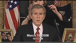 US media treatment of the 2003 US invasion of Iraq vs. 2022 Russian invasion of Ukraine.