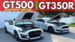 2021 GT500 Carbon Fiber Track Pack vs GT350R