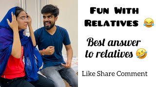 Best answer ever to Relatives 😂 ~ Jokes on Relatives 😂 @Priyal_Kukreja  ~ Dushyant Kukreja #shorts