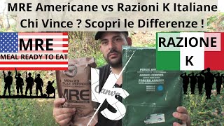 MRE Americane vs Razioni K Italiane: Chi Vince? Scopri le Differenze!