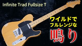 ワイルドでフルレンジな鳴り！「Infinite Trad Fullsize T」こだわりが詰め込まれまくったエレキギター！！