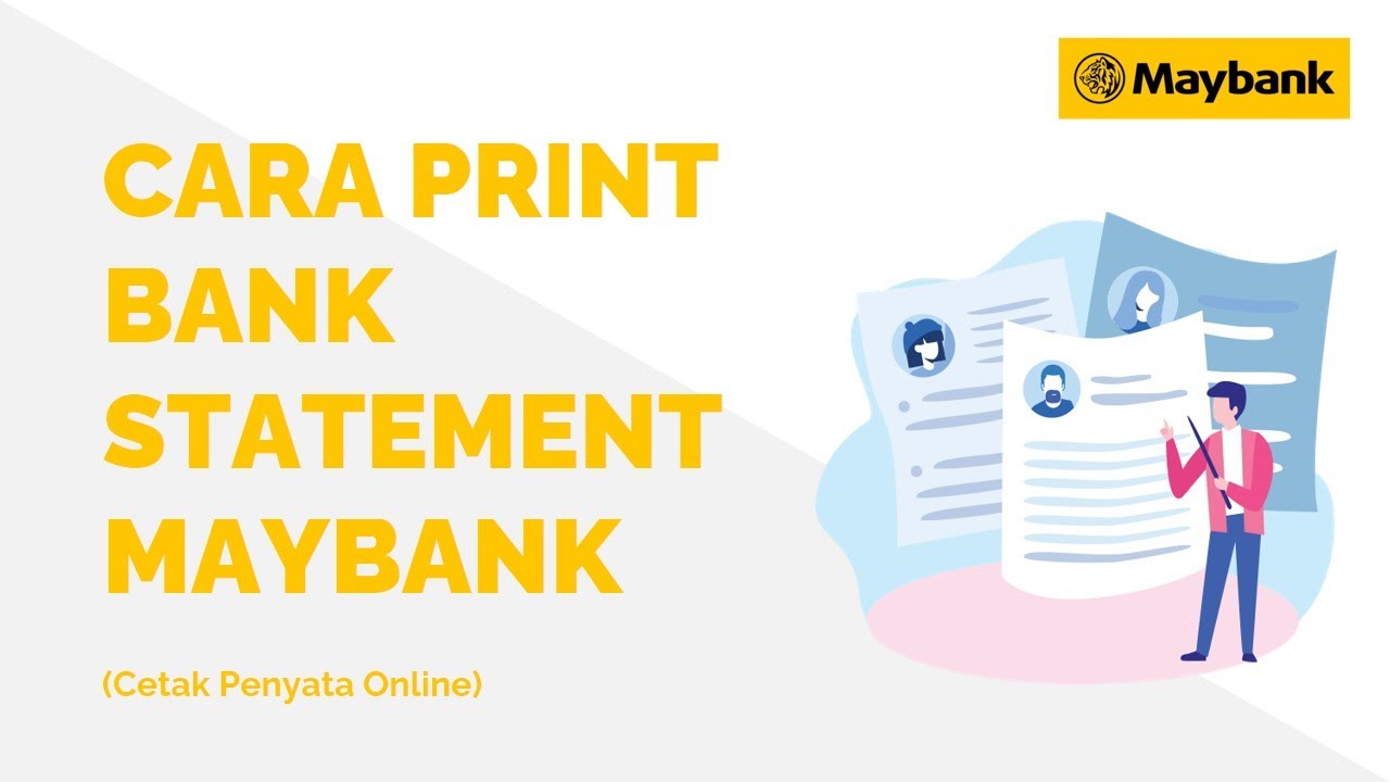 Cara Print Bank Statement Maybank Online Penyata Bank - YouTube