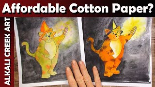 AFFORDABLE Cotton Watercolor Paper?  Is this for real?  Plus Finished Christmas Cards Reveal.