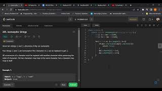 Isomorphic Strings Leetcode problem 205 #leetcode #dsa #java