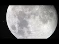 iss lunar crossing telescope and wide angle views