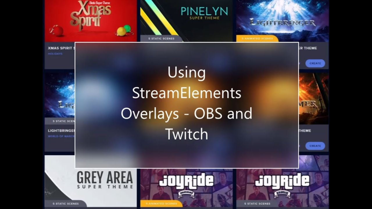 Quick & Easy StreamElements Overlays, OBS Live And Streaming (twitch ...