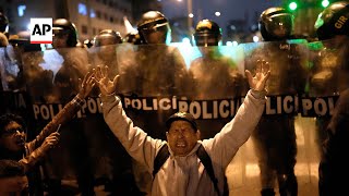 Peru protesters demand president's resignation