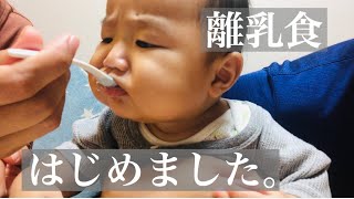 【離乳食】生後５ヶ月！初めの１週間の進め方/可愛すぎる反応にきゅん