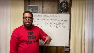 Consecutive Integer Word Problems @AllThisMath