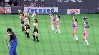 ＜2018.4.21ソフトバンク戦＞ファイターズガールと「もういっちょ!」なハニーズによるYMCAダンス