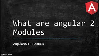 Part 4 What is a module in angular 2 || Angular 2 tutorials