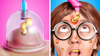 NERD Extreme MAKEOVER 🤓 *How To Become POPULAR* Beauty Transformation With Gadgets and TikTok Hacks