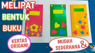 Tutorial Melipat dan Menempel Bentuk Buku dari Kertas Origami With Bu Ifa