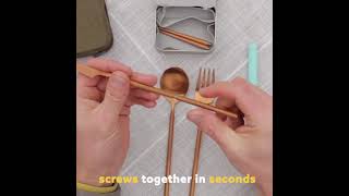 Outlery - world smallest, plastic free, travel, portable, cutlery