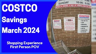 Costco March Deals Come Shop with Me | 2024 Coupon Savings Coupon Book First Person POV Shopping
