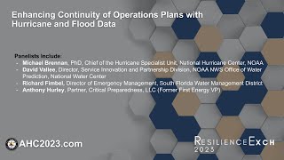 Enhancing Continuity of Operations Plans with Hurricane and Flood Data