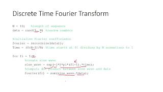 The Discrete Time Fourier Transform