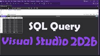 Connect SQL Server to Visual Studio 2026 and Run SQL Queries (Step by Step Tutorial)