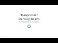 Python Tutorial: Unsupervised learning: basics