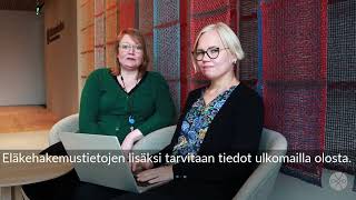 Eläkkeen hakeminen ulkomailta on yksinkertaista