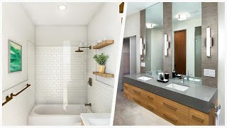 75 White Tile Gray Floor Bathroom Design Ideas You'll Love ☆