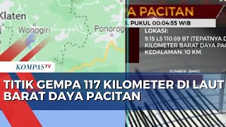 Detik Detik Gempa Bumi Bermagnitudo 6 Guncang Barat Daya Pacitan, Getaran Sampai ke Yogyakarta